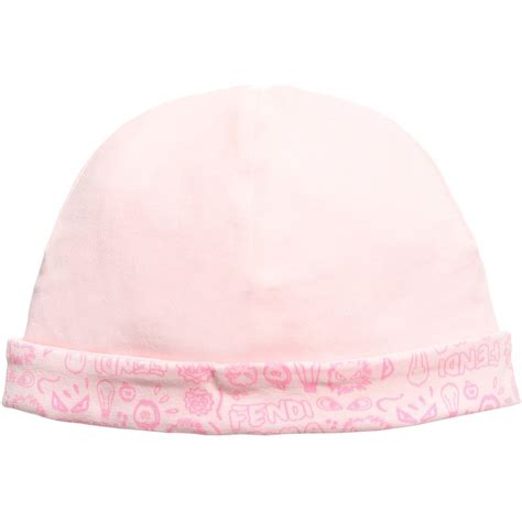 fendi baby hat pink|Fendi designer baby girl.